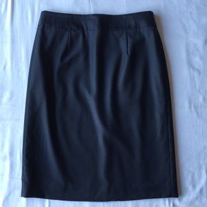 J Crew Light Wool Pencil Dark Navy Skirt
